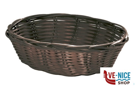 cestini per il pane HORECAPROFESSIONAL - CESTINO PANE OVALE CM.25X18 H 6,5 MARRONE HPB-5BBR IMPORT PROFESSIONAL