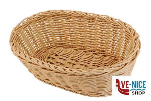 cestini per il pane HORECAPROFESSIONAL - CESTINO PANE PESANTE OVALE CM.25X18 H 8 NATURALE SPB-8CN IMPORT PROFESSIONAL