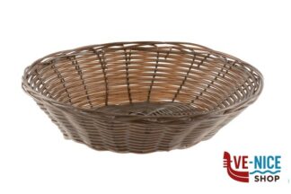 cestini per il pane HORECAPROFESSIONAL - CESTINO PANE TONDO CM.21,5 H 5,5 MARRONE HPB-6CBR IMPORT PROFESSIONAL