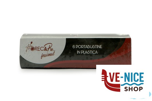 bar HORECAPROFESSIONAL - CONFEZIONE 6 PORTABUSTINE BIANCHE SPH-WH IMPORT PROFESSIONAL - immagine 4