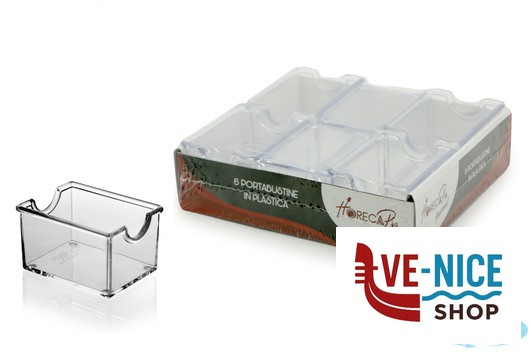 bar HORECAPROFESSIONAL - CONFEZIONE 6 PORTABUSTINE TRASPARENTI SPH-CL IMPORT PROFESSIONAL - immagine 2