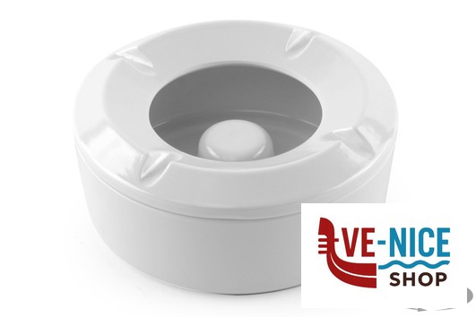 posacenere HORECAPROFESSIONAL - POSACENERE ANTIVENTO CM.10,5 BIANCO ASTM-4WH IMPORT PROFESSIONAL - immagine 2