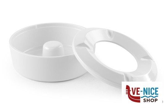 posacenere HORECAPROFESSIONAL - POSACENERE ANTIVENTO CM.10,5 BIANCO ASTM-4WH IMPORT PROFESSIONAL