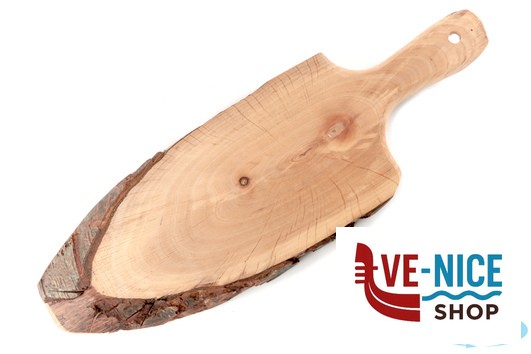 legno HORECAPROFESSIONAL-TAGLIERE CORTECCIA OVALE CON MANICO CM40-45X12-14 ESSENDO UN PRODOTTO NATURALE EVENTUALI SCOSTAMENTI SONO DA CONSIDERARSI TOLLERATI PANETTA CASALINGHI DI PANETTA ANTONIO - immagine 2