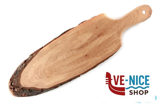 legno HORECAPROFESSIONAL-TAGLIERE CORTECCIA OVALE CON MANICO CM46-52X14-17 ESSENDO UN PRODOTTO NATURALE EVENTUALI SCOSTAMENTI SONO DA CONSIDERARSI TOLLERATI PANETTA CASALINGHI DI PANETTA ANTONIO - immagine 2