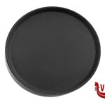 attrezzature professionali HORECAPROFESSIONAL - VASSOIO ANTISCIVOLO TONDO FIBRA DI VETRO CM.35   NST-1400BK IMPORT PROFESSIONAL