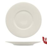 ceramica HALOS BIANCO- PIATTO PIANO CM 22 X H 2,2 ALLUMINA IMPORT TAVOLA PROFESSIONAL