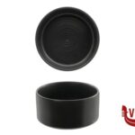 ciotolina KADEN HARDSTONE REACTIVE BLACK - COPPETTA CM 13 CON RILIEVO PT SANGO CERAMICS