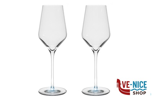 vetro cristallino HIGHLIGHT - CONFEZIONE 2 CALICI VINI BIANCHI QUATROPHIL CL.40,5 CON LUCE BIANCA 2310003HL002 STOLZLE LAUSITZ GMBH