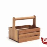 altri materiali HOGAZA-PORTASALSIERE IN LEGNO CON MANICO CM 15X20 H18 7840 COMAS