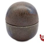 ceramica HORUS-COPPETTA UOVO CON COPERCHIO CM.12,5 H.14 IN GRES PORCELLANATO IMPORT TAVOLA PROFESSIONAL