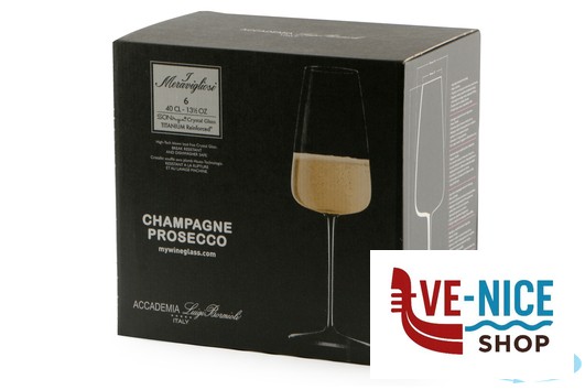 vetro I MERAVIGLIOSI-CONFEZIONE DA 6 CALICI CHAMPANGNE-PROSECCO CL. 40 12735-01 BORMIOLI LUIGI - immagine 4