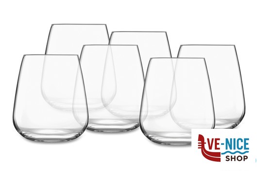 bicchieri acqua I MERAVIGLIOSI-CONFEZIONE DA 6 BICCHIERI PER ACQUA CL 45 12766-01 BORMIOLI LUIGI