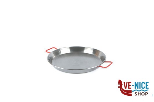 pentolame IDEAL-PAELLERA CM.34 ACCIAIO AL CARBONIO SPAZZOLATO G10034 ADATTO COTTURA AD INDUZIONE ILSA