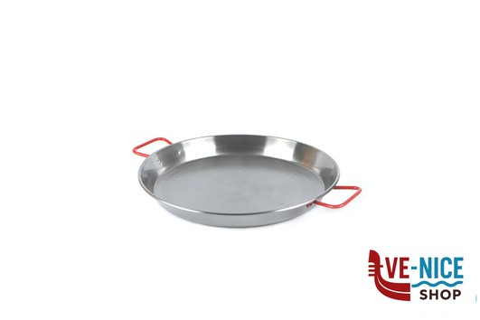 pentolame IDEAL-PAELLERA CM.38 ACCIAIO AL CARBONIO SPAZZOLATO G10038 ADATTO COTTURA AD INDUZIONE ILSA