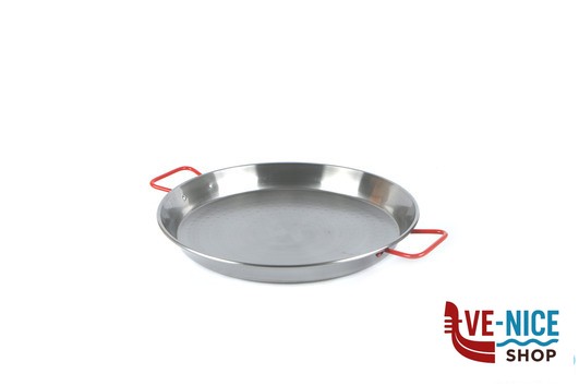 pentolame IDEAL-PAELLERA CM.40 ACCIAIO AL CARBONIO SPAZZOLATO G10040 ADATTO COTTURA AD INDUZIONE ILSA