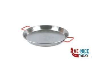 pentolame IDEAL-PAELLERA CM.42 ACCIAIO AL CARBONIO SPAZZOLATO G10042 ADATTO COTTURA AD INDUZIONE ILSA