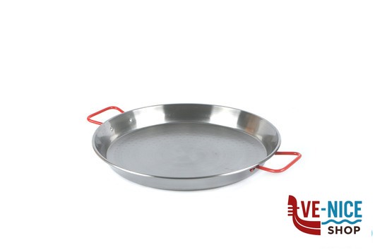 pentolame IDEAL-PAELLERA CM.42 ACCIAIO AL CARBONIO SPAZZOLATO G10042 ADATTO COTTURA AD INDUZIONE ILSA