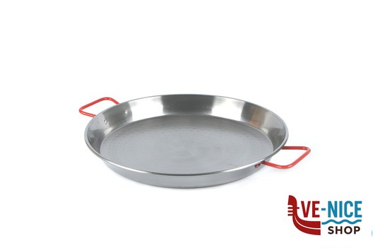 pentolame IDEAL-PAELLERA CM.46 ACCIAIO AL CARBONIO SPAZZOLATO G10046 ADATTO COTTURA AD INDUZIONE ILSA