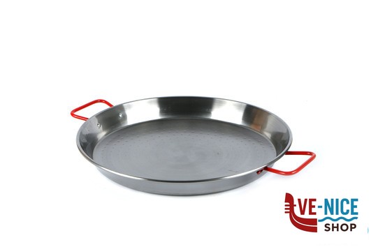 pentolame IDEAL-PAELLERA CM.50 ACCIAIO AL CARBONIO SPAZZOLATO G10050 ADATTO COTTURA AD INDUZIONE ILSA