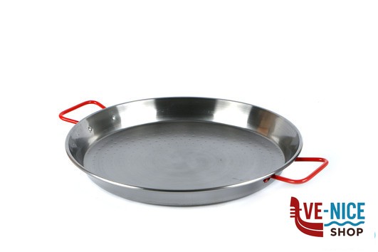 pentolame IDEAL-PAELLERA CM.55 ACCIAIO AL CARBONIO SPAZZOLATO G10055 ADATTO COTTURA AD INDUZIONE ILSA