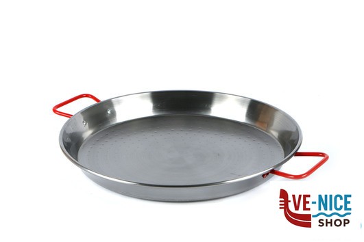 pentolame IDEAL-PAELLERA CM.60 ACCIAIO AL CARBONIO SPAZZOLATO G10060 ADATTO COTTURA AD INDUZIONE ILSA