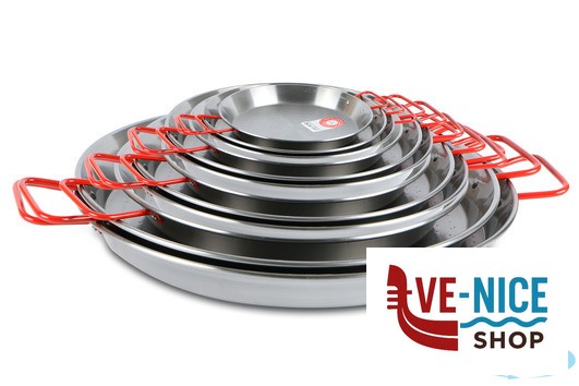 pentolame IDEAL-PAELLERA CM.34 ACCIAIO AL CARBONIO SPAZZOLATO G10034 ADATTO COTTURA AD INDUZIONE ILSA - immagine 3