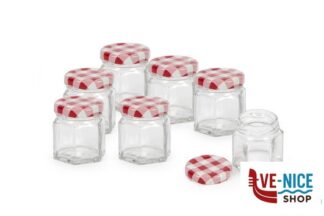 conservazione IL CASALE-CF.7 VASI ESAGONALI 45ML.CON TAPPO A VITE DIAMETRO 43 DOSEN-ZENTRALE ZUCHNER GMBH