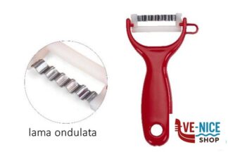 utensili vari IL PELAJULIENNE-PELAPATATE TAGLIO JULIENNE CON LAMA INOX ONDULATA COLORI ASSORTITI RIGAMONTI