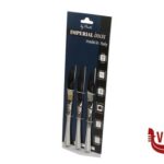 posate IMPERIAL INOX ASIA 2,2 MM-18-10-CONFEZIONE 3 COLTELLI FRUTTA 18.10 PINTI INOX