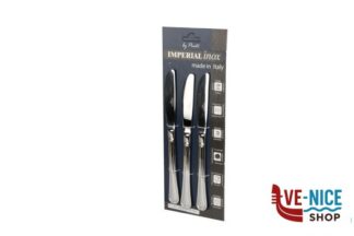 IMPERIAL INOX ASIA 2,2 MM-18-10-CONFEZIONE 3 COLTELLI TAVOLA 18.10 PINTI INOX posate 1 pezzi