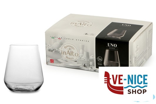 vetro INALTO UNO-CF.6 BICCH.ACQUA CL.35 3.65756.G21 BORMIOLI ROCCO - immagine 3
