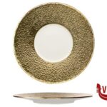 porcellana INFINITY GOLD-PIATTO PIANO CM. 30 IN PORCELLANA IMPORT TAVOLA PROFESSIONAL