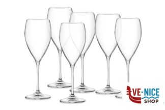 calici vino INVINO - CONFEZIONE 6 CALICI VINO PER FRANCIACORTA E TRENTO DOC CL 33 RCR CRISTALLERIA ITALIANA