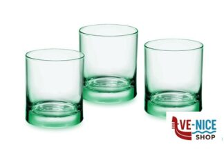 vetro IRIDE VERDE - CONFEZIONE 3 BICCHIERI ACQUA CL 25 BORMIOLI ROCCO