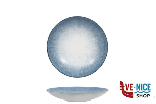 porcellana IRYS BLUE - PIATTO FONDO COUPE FORMA VANILLA CM.21,5 PORCELLANA ZAKLADY PORCELANY STOLOWEJ LUBIANA