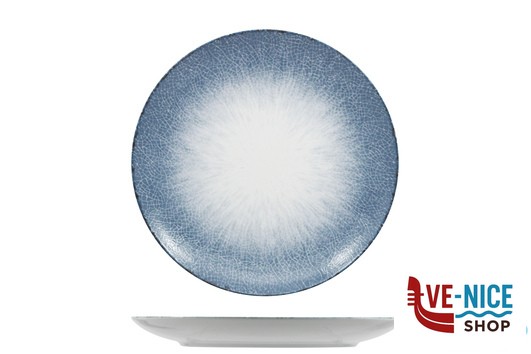 porcellana IRYS BLUE - PIATTO PIANO COUPE FORMA BOSS CM.20,5 PORCELLANA ZAKLADY PORCELANY STOLOWEJ LUBIANA