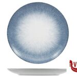 porcellana IRYS BLUE - PIATTO PIANO COUPE FORMA BOSS CM.27 PORCELLANA ZAKLADY PORCELANY STOLOWEJ LUBIANA