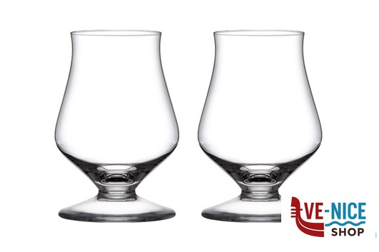 bicchiere liquore ISLANDS - CONFEZIONE 2 BICCHIERI WHISKY TASTING CL 20,5 H.10 NUDE PASABAHCE