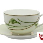 JARDIN DE FLORE - TAZZA CAFFE CON PIATTO LIMOGES MEDARD DE NOBLAT Varie casalingo e Horeca-T 1 pezzi