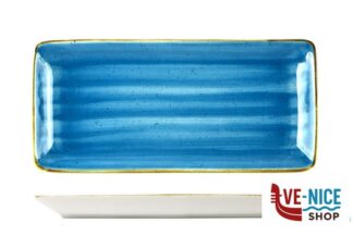 porcellana JAVA AQUA BLU - PIATTO RETTANGOLARE CM 21X8 22810AB PT SANGO CERAMICS