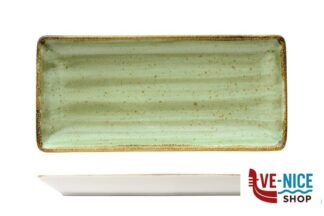 porcellana JAVA MEADOW GREEN- PIATTO RETTANGOLARE CM 34X16 22130MG PT SANGO CERAMICS