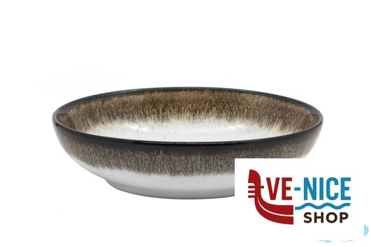 porcellana JAVA RADIANCE BROWN-FONDO COUPE-INSALATIERA CM 23 36840BR PT SANGO CERAMICS - immagine 2