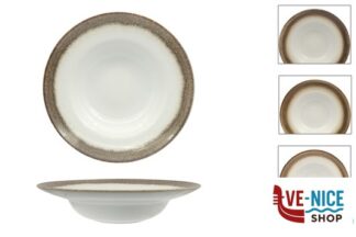 porcellana JAVA RADIANCE BROWN-PASTA BOWL CM 25 INTERNO CM 16 01020HBR PT SANGO CERAMICS