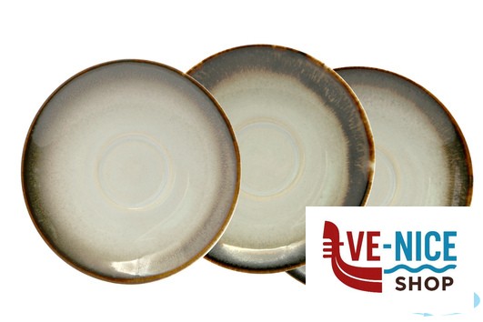 porcellana JAVA RADIANCE BROWN-PIATTINO CM 12 17102BR PT SANGO CERAMICS - immagine 2