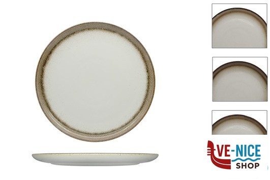 JAVA RADIANCE BROWN-PIATTO COUPE CM 32 01270BR PT SANGO CERAMICS porcellana 6 pezzi
