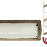 porcellana JAVA RADIANCE BROWN-PIATTO RETTANGOLARE CM 25X10   22110BR PT SANGO CERAMICS