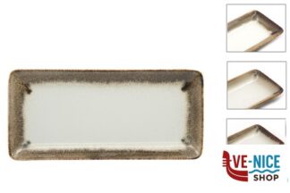 porcellana JAVA RADIANCE BROWN-PIATTO RETTANGOLARE CM 34X16 22130BR PT SANGO CERAMICS