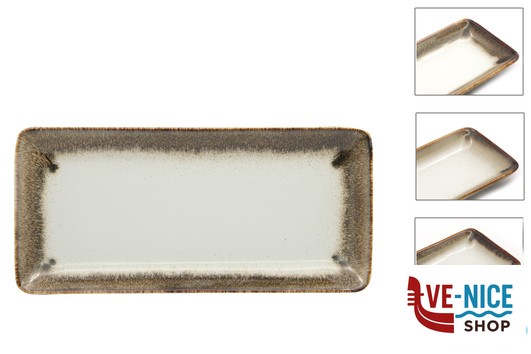 porcellana JAVA RADIANCE BROWN-PIATTO RETTANGOLARE CM 34X16 22130BR PT SANGO CERAMICS