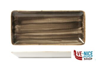 porcellana JAVA WOODLAND BROWN-PIATTO RETTANGOLARE CM 21X8 22810WB PT SANGO CERAMICS